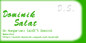 dominik salat business card